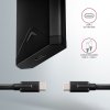 AXAGON box na M.2 NVMe SSD / EEM2-UB2 / USB-C / USB 3.2 Gen2 / černý / kabel 20cm USB-C na USB-C
