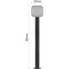 LED zahradní sloupkové svítidlo NIKA, 16,5 x 12 x 80 cm, 12,5 W, teplá bílá