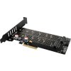 AXAGON slot adaptér do PCIe x4 na M.2 NVMe M-KEY nebo SATA B-KEY vč. chladiče / PCEM2-DC / low-profile