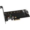 AXAGON slot adaptér do PCIe x4 na M.2 NVMe M-KEY nebo SATA B-KEY vč. chladiče / PCEM2-DC / low-profile