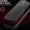 AXAGON EEM2-GAM, USB-C 10Gbps - NVMe & SATA SSD GAME M.2 box, bezšroubkový