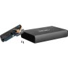 Externí box pro HDD 3,5" USB 3.0 Natec Rhino, černý,  včetně napájecího adaptéru