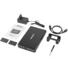Externí box pro HDD 3,5" USB 3.0 Natec Rhino, černý,  včetně napájecího adaptéru