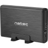 Externí box pro HDD 3,5" USB 3.0 Natec Rhino, černý,  včetně napájecího adaptéru