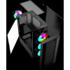 Gembird Fornax 4000 ARGB/Midi Tower/Transpar./Černá