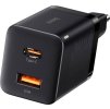 Baseus CCSUPP-E01 Super Si Quick Nabíječka USB + USB-C 30W Black