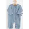 Kojenecký mušelínový overal New Baby blue 56 (0-3m)