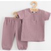 Kojenecká mušelínová souprava tričko a kalhoty New Baby lavender 74 (6-9m)