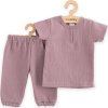 Kojenecká mušelínová souprava tričko a kalhoty New Baby lavender 74 (6-9m)