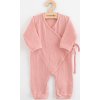 Kojenecký mušelínový overal New Baby pink 62 (3-6m)