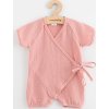 Kojenecký letní mušelínový overal New Baby pink 68 (4-6m)