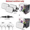 GoSmart venkovní LED reflektor, startovací sada, 3 díly, 14 W, RGBIC stmívatelné, WiFi