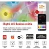 GoSmart LED bodové svítidlo – řetěz 255 cm, 12 dílů, 7 W, RGBIC+CCT, stmívatelné, WiFi