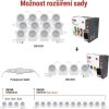 GoSmart LED bodové svítidlo – řetěz 255 cm, 12 dílů, 7 W, RGBIC+CCT, stmívatelné, WiFi