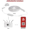 GoSmart ohebný LED pásek NEON bílý, 3 m, 24 W, RGBIC stmívatelný, WiFi