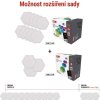 GoSmart LED svítidlo Hexagon, rozšiřující sada, 3 díly, 1,8 W, RGBIC stmívatelné, WiFi