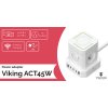 Síťový adaptér Viking ACT45W/Output: 4xAC, 2xUSB-A, 3xUSB-C/výkon až 4000W