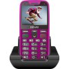 EVOLVEO EasyPhone XR, mobilní telefon pro seniory s nabíjecím stojánkem, růžový