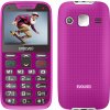 EVOLVEO EasyPhone XR, mobilní telefon pro seniory s nabíjecím stojánkem, růžový