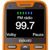 EVOLVEO EasyPhone XR, mobilní telefon pro seniory s nabíjecím stojánkem, oranžový