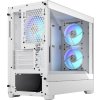 Fractal Design Pop Mini Air RGB White TG Clear Tint/Micro Tower/Transpar./Bílá