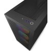 NZXT skříň H7 Flow RGB edition / ATX / 1x360mm RGB core fan/ USB-C / 2x USB / proskl. bočnice / mesh panel / RGB / černá