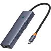 Baseus hub Ultra Joy USB 6v1 (USB-C/1xHDMI4K30Hz/3xUSB 3.0/1xPD/RJ45) šedý