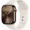 Apple Watch S10 Cell/42mm/Gold/Sport Band/Starlight/-S/M
