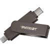 Patriot iLuxe Stick C MFi/256GB/USB 3.2/Lightning + USB-C/Černá