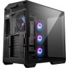 MSI skříň MAG PANO 100R PZ Black/ bez zdroje/ levé a přední sklo/ 4x 120 mm A-RGB fan/ 1x USB-C/ 1x USB3.2/ černá