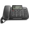 SIEMENS GIGASET DL380 - standardní telefon s displejem, seznam na 99 čísel, handsfree, CLIP, barva černá