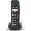 SIEMENS GIGASET E290 - DECT/GAP bezdrátový telefon, podsvícená tlačítka, dětská chůvička, barva černá