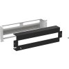 Solarix RAIL-3U-DIN-BK Instalační panel 3U s DIN lištou do 19" rozvaděče, BK RAL9005