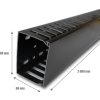 CABLE MANAGER 2U 60x80 (2M) BLACK