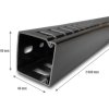 CABLE MANAGER 1U 40x40 (2M) BLACK