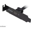 AKASA - USB 3.1 gen 2 Typ C PCI záslepka low profile