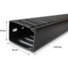 CABLE MANAGER 1U 60x40 (2M) BLACK