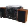 Soundmaster Elite line MCD5600BR/ Gramofon/ CD/ 2x kazeta/ BT/ DAB+/ MP3/ 2x5W/ Hnědo-černá
