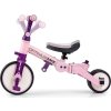 Dětská tříkolka 5v1 Milly Mally Optimus Max s vodící tyčí pink