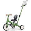Dětská tříkolka 5v1 Milly Mally Optimus Max s vodící tyčí green
