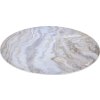 AROZZI Zona Floorpad White Marble/ ochranná podložka na podlahu/ kulatá 121 cm průměr/ design bílý mramor