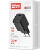 COLORWAY 1x USB-C/ síťová nabíječka/ GaN/ PD/ PPS/ 25W/ Černá