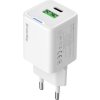 COLORWAY 1x USB-C/ síťová nabíječka/ GaN/ PD/ PPS/ QC/ 30W/ Bílá