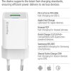 COLORWAY 1x USB-C/ síťová nabíječka/ GaN/ PD/ PPS/ QC/ 30W/ Bílá