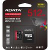 Adata High Endurance/Micro SD/512GB/UHS-I U3 / Class 10/+ Adaptér