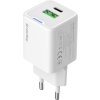 COLORWAY 1x USB-C/ síťová nabíječka/ GaN/ PD/ PPS/ QC/ 35W/ Bílá