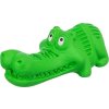 DOG ACTIVITY krokodýl na pamlsky, 18 cm, přírodní guma, zelená