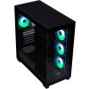 BitFenix skříň CETO / ATX / 4x 120mm ARGB fan / 2x USB 3.0 / USB-C / tvrzené sklo / černá