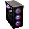 BitFenix skříň Grafi / ATX / 4x 120 mms FRGB fan / 2x USB 3.0 / USB 2.0 / tvrzené sklo / černá