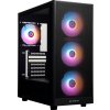 BitFenix skříň Grafi / ATX / 4x 120 mms FRGB fan / 2x USB 3.0 / USB 2.0 / tvrzené sklo / černá